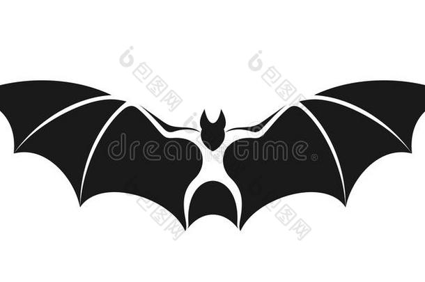 成果蝙蝠.蝙蝠向白色的背景