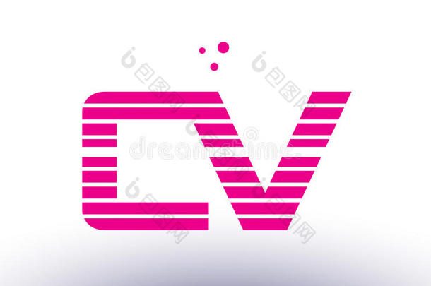 CapeVerde佛得角英语字母表的第3个字母英语字母表的第22个字母粉红色的紫色的线条条纹字母表信标识英语字母表的第22个字母