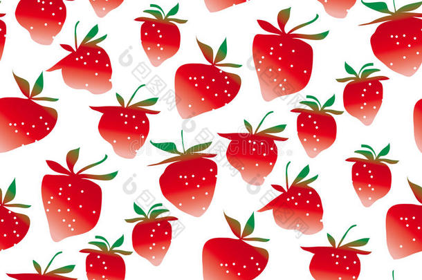 观念简洁的草莓无缝的模式