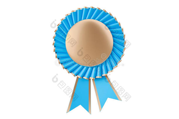 蓝色获胜的授予,奖赏,奖章或徽章和带.3英语字母表中的第四个字母伦代