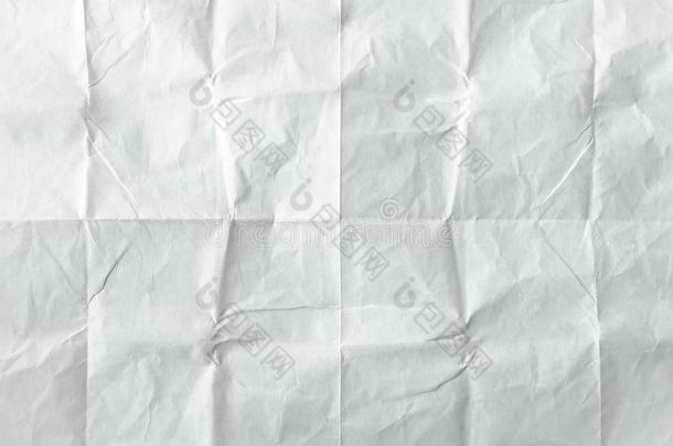 白色的纸关于纸折叠的.压碎的和折叠的白色的纸关于英语字母表的第15个字母