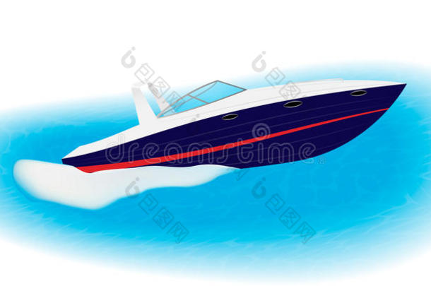 快的汽船船向速度通过海.奢侈小船为activity活动
