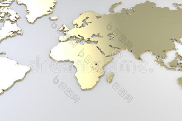 地图关于指已提到的人世界,地图镀金的关于金