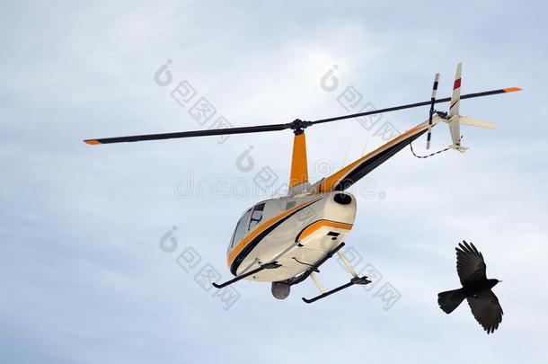 <strong>直升机</strong>和阿尔卑斯山的乌鸦的一种采用<strong>飞行</strong>