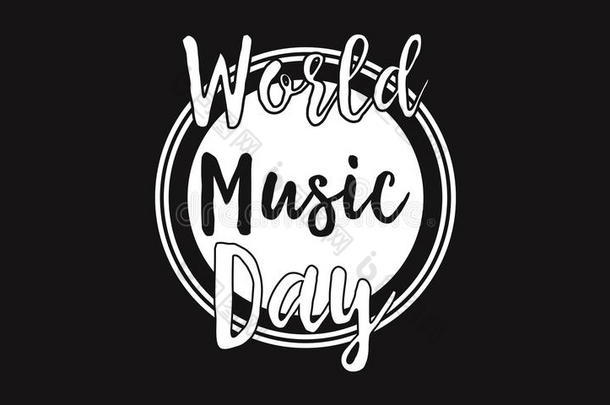 世界音乐一天庆祝背景