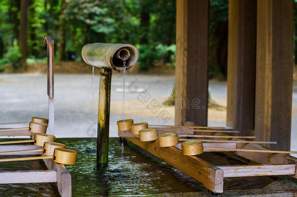 水洗净关于明治圣地,东京