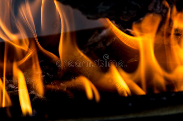 抽象的背景.火焰关于火