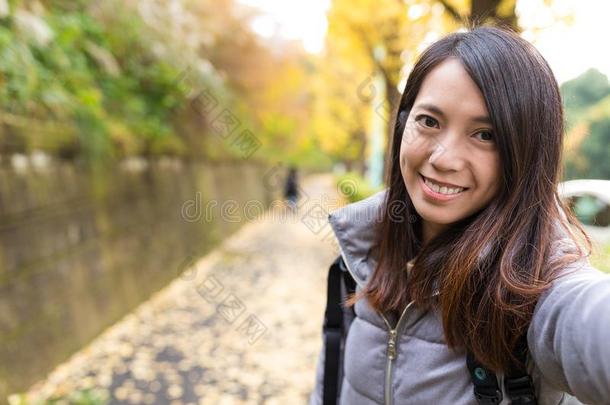 女人迷人的<strong>生命</strong>的<strong>生命</strong>和秋银杏树树