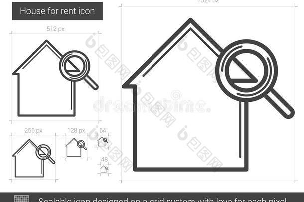 房屋为租金线条偶像.