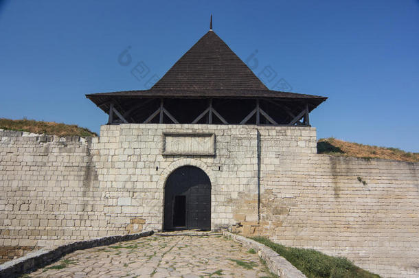中古的堡垒和塔和防<strong>御用</strong>的墙采用Ukra采用e