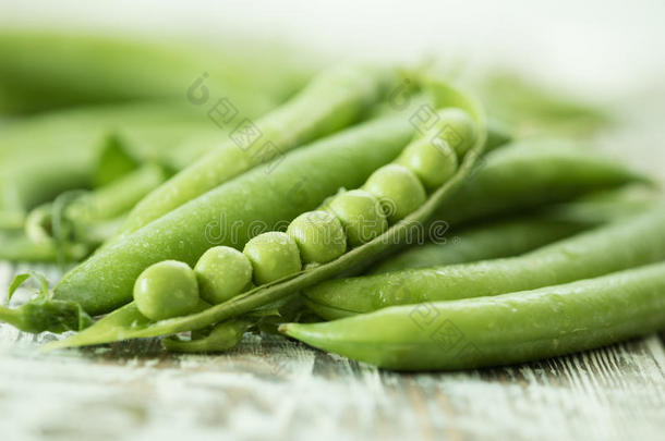 绿色的豌豆荚,绿色的豌豆s.蔬菜背景