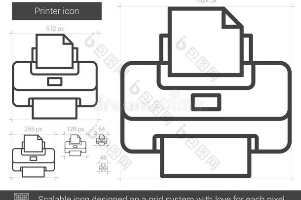 打印机线条偶像.