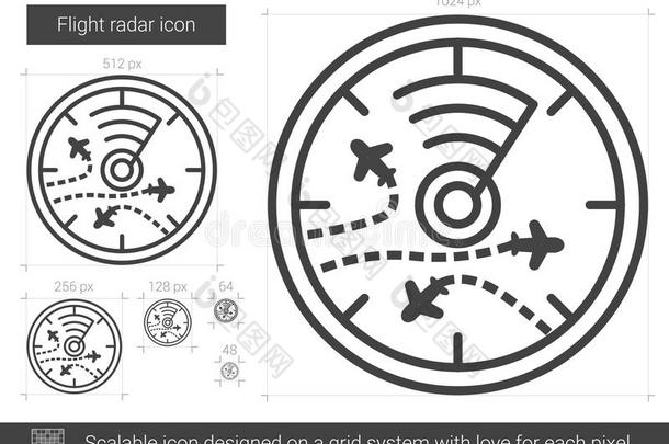 飞行雷达线条偶像.