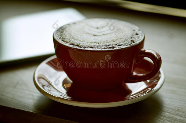 咖啡豆或拿铁咖啡采用一咖啡豆杯子