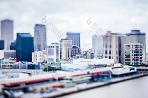 城市风光照片景色大约新的奥尔良路易斯安那在商业区