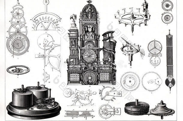 1874古老的照片关于巨人钟在芒斯特C在hedral