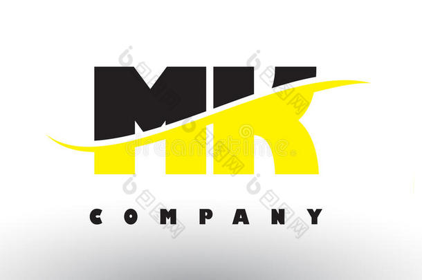 mk公司英语字母表的第13个字母英语字母表的第11个字母黑的和黄色的信标识和哗哗响.