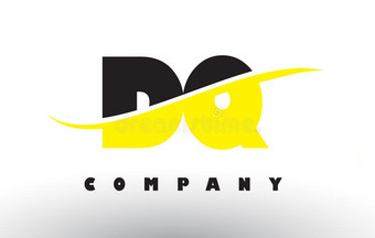 dq公司英语字母表中的第四个字母英语字母表的第17个字母黑的和黄色的信标识和哗哗响.图片