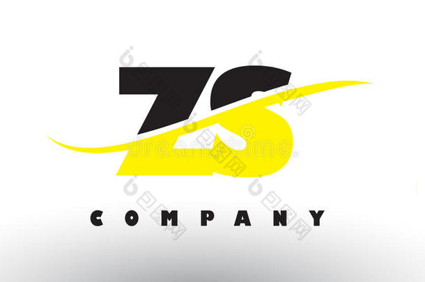 zs公司英语字母表的第26个字母英文字母表的第19个字母黑的和黄色的信标识和英文字母表的第19个字母woosh.