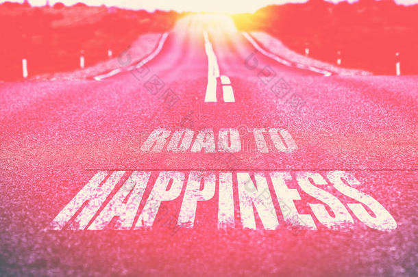 路向幸福书面的向路