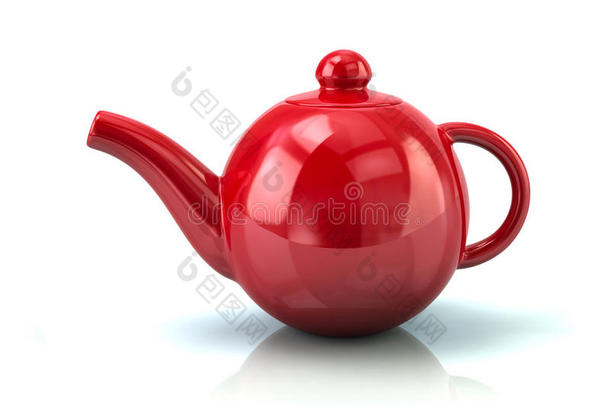 红色的<strong>茶壶</strong>