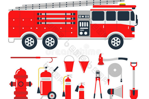 火安全设备紧急情况工具消防队员安全的危险饭前