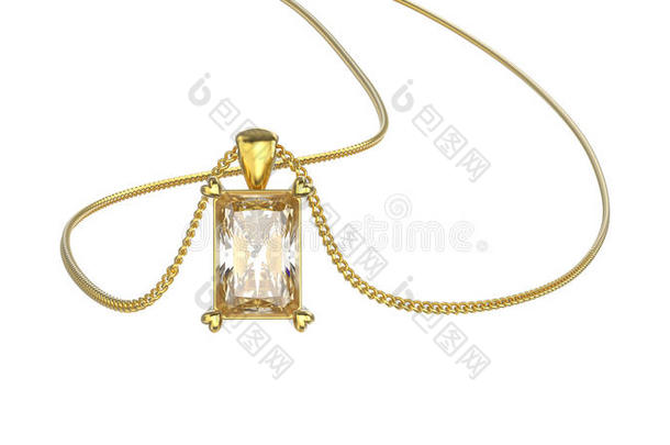 3英语字母表中的第四个字母说明黄色的金钻石项链向链子