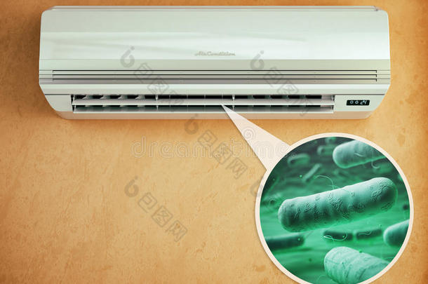 天空调节器和细菌“爱丽舍拉”或军团杆菌尘肺病
