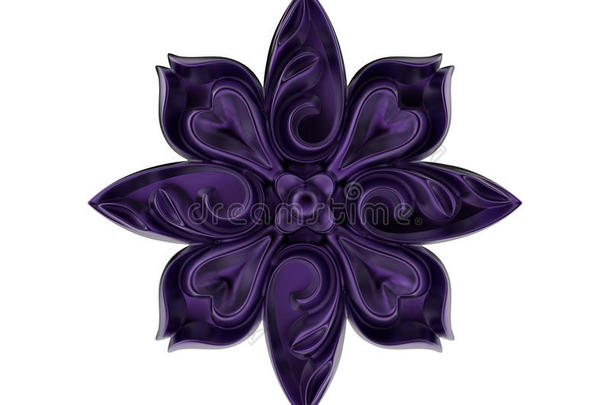 紫色的花装饰