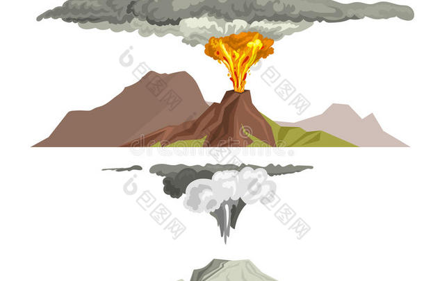 <strong>火山岩浆</strong>自然吹风在上面和烟<strong>火山</strong>的er在上面tion盥洗室