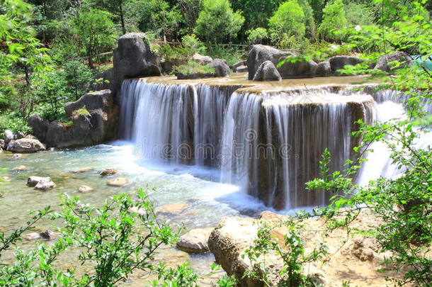 瀑布采用蓝色月亮山谷,丽江,Ch采用a