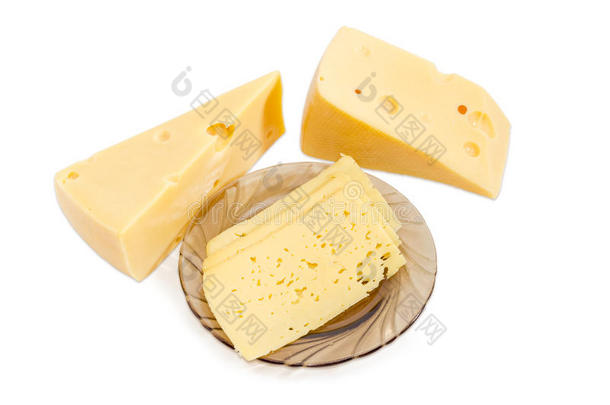 刨切的奶酪向一s一ucer一nd两个奶酪一件不中