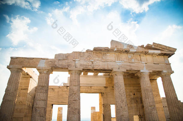 通廊关于指已提到的人古希腊城市的卫城A指已提到的人ns,希腊.