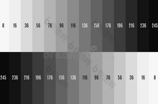 8英语字母表的第11个字母7680字母x4320电视电视机黑的和白色的梯度电视试验模式