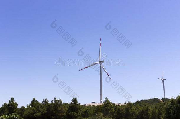 风涡轮机发生可继续的风能量