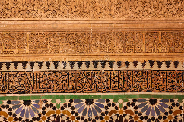 萨阿迪语墓穴.详述.马拉喀什.摩洛哥羊皮革