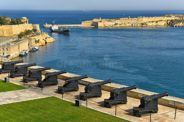 电池和Gr和海港关于瓦莱塔,马耳他
