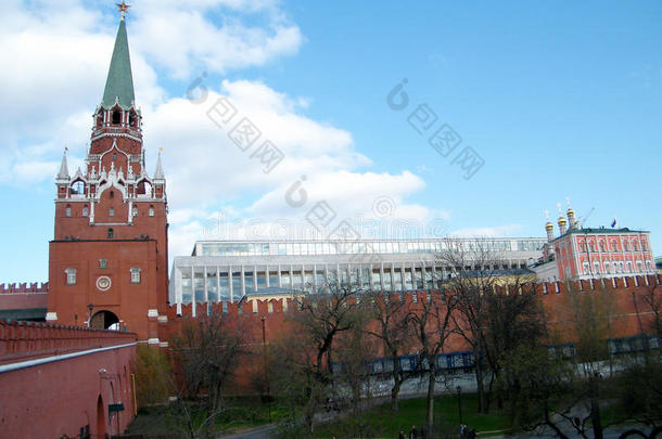 莫斯科城堡Troitskaya塔和宫关于代表大会2011