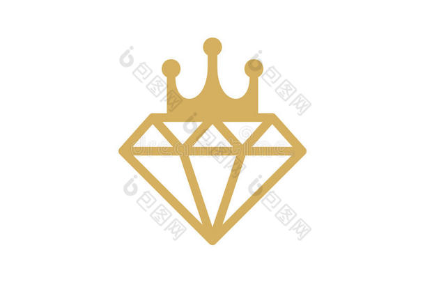 国王钻石偶像标识设计元素