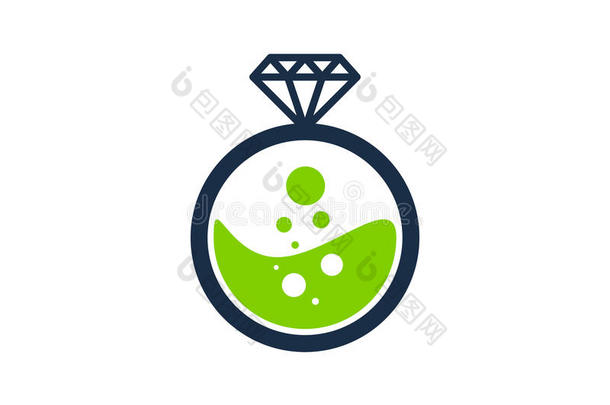 实验室钻石偶像标识设计元素
