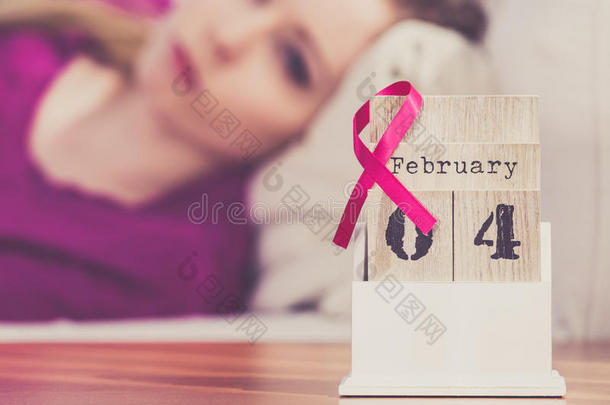 女人向床,世界乳房癌症一天向日历