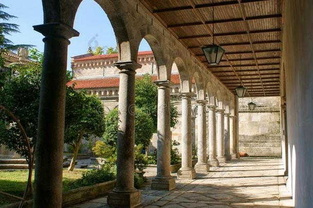 走廊关于罗马式建筑修道院关于PacificOcean太平洋demand需要苏萨。