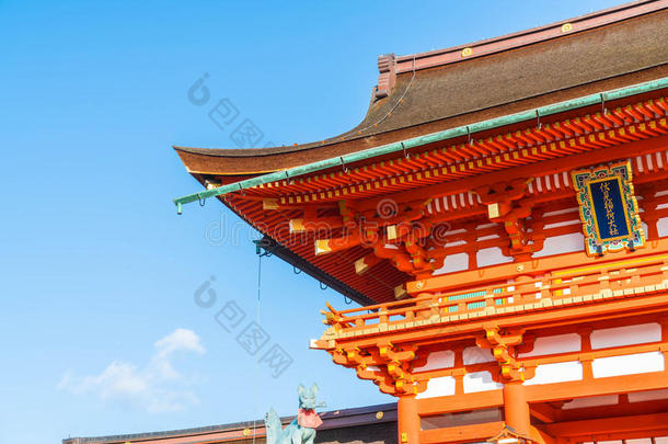 美丽的建筑学富士米纳里泰沙收缩复数组采用京都