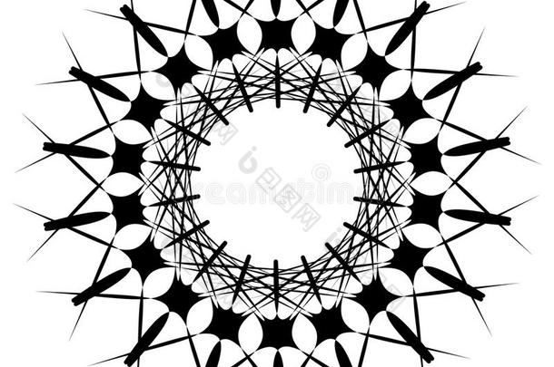 几何学的螺旋元素系列.抽象的旋转,快速转动制图学