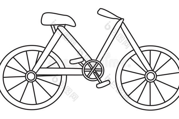 漫画影像关于自行车偶像.自行车象征