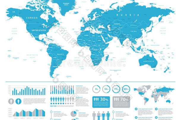世界地图矢量信息制图学.详细的说明<strong>关于</strong>世界经济论坛
