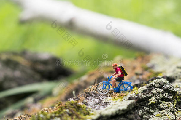 玩具骑自行车的人生态旅游观念