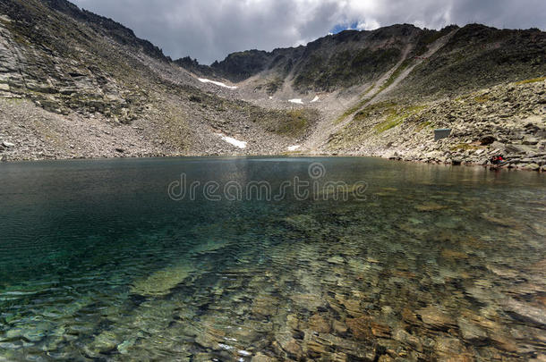 风景和里拉山,冰球&字母字母x28;冰&字母字母x29;湖和