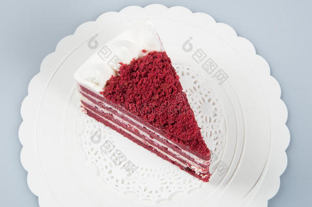 蛋糕或蛋糕切成片向一b一ckground.