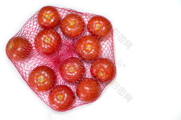 番茄成套采用红色的塑料制品网